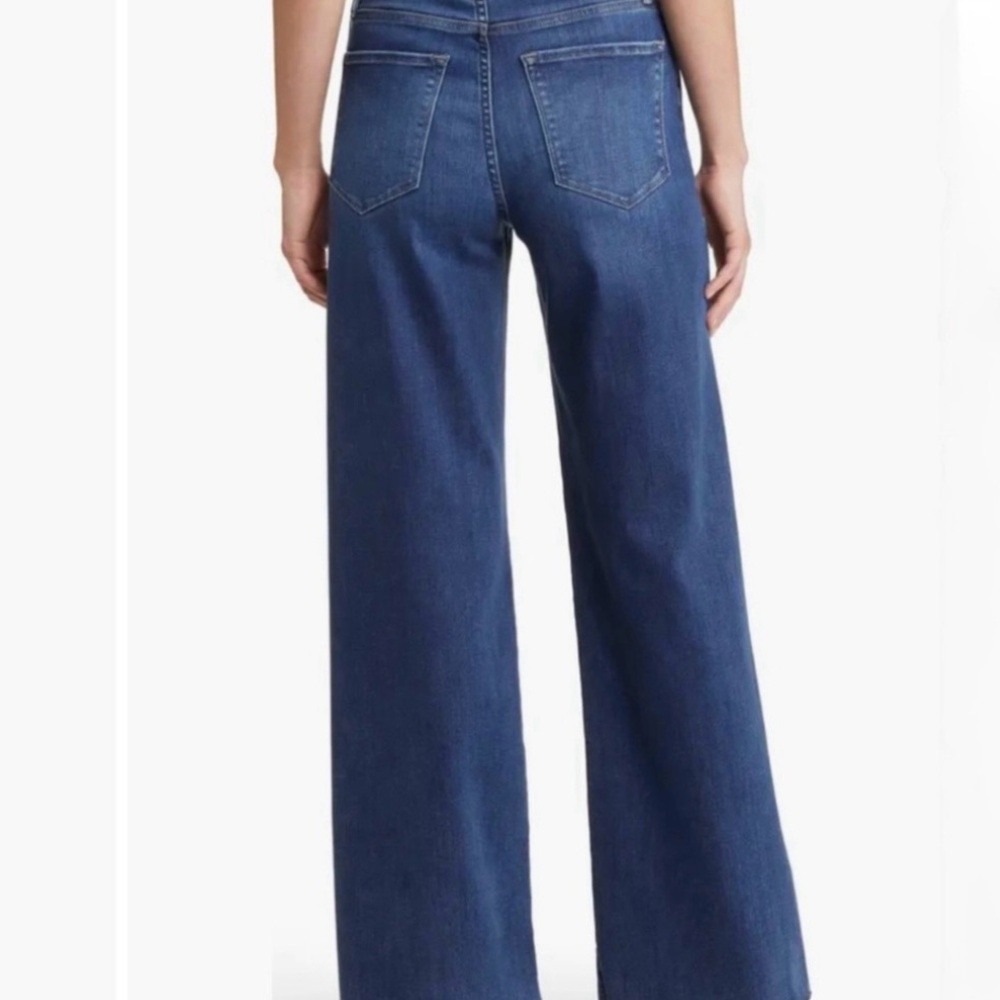 Frame Le Slim Palazzo Raw After Blue Jeans size 27 - Picture 14 of 15